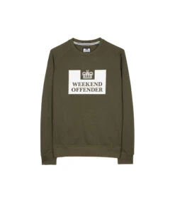 Weekend Offender Kids Penitentiary Classic Sweatshirt Dark Green