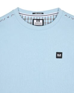 Weekend Offender Vega Sweatshirt Winter Sky/Blue House Check 12 Weekend Offender Vega Sweatshirt Winter Sky/Blue House Check -Warm Knit Wear Sales SWAW23 12 VEGA WINTER SKY BLUE CHECK 2710