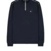 Weekend Offender Matisa Quarter Zip Sweatshirt Navy/House Check