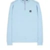 Weekend Offender Matisa Quarter Zip Sweatshirt Winter Sky/Blue House Check