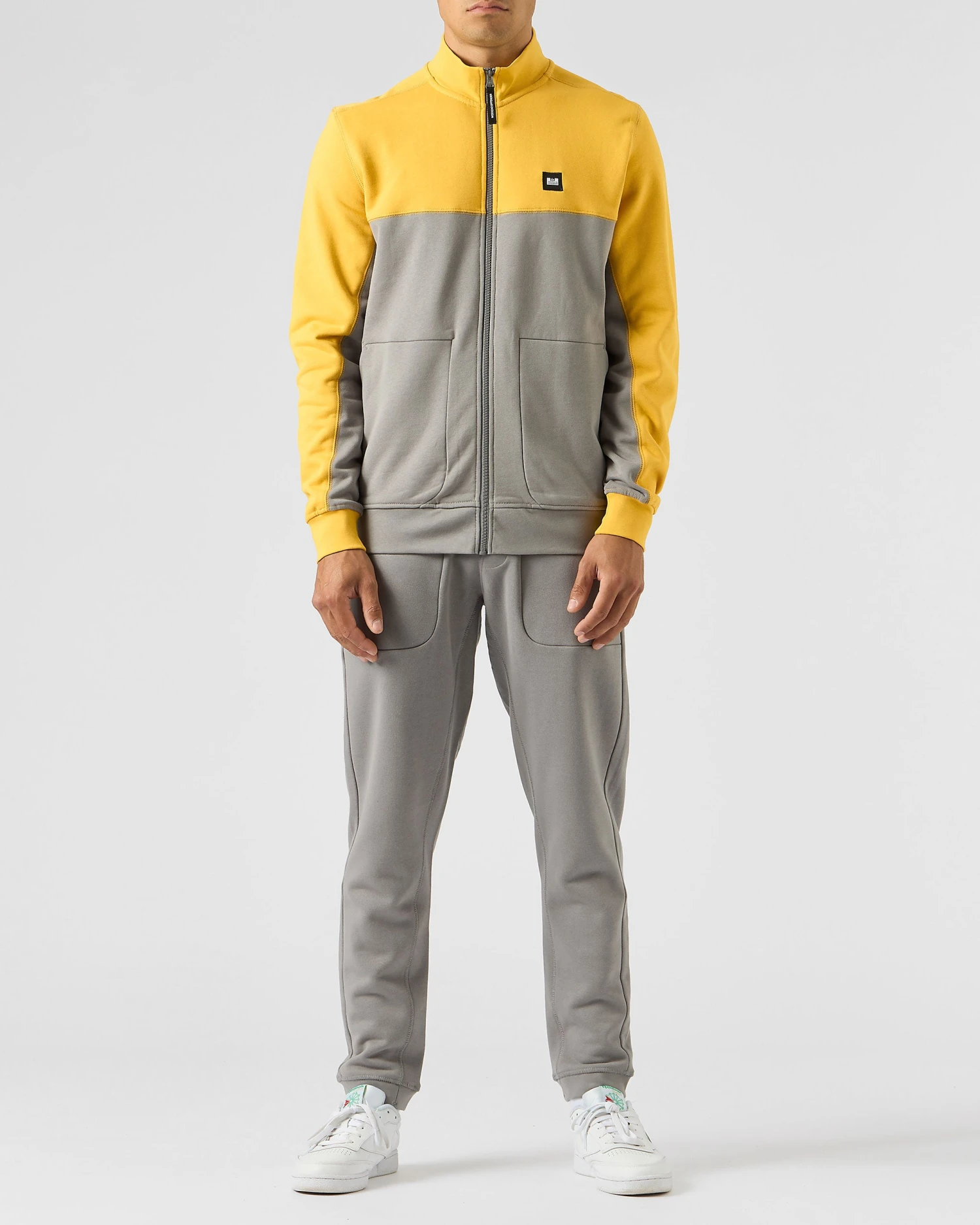 Weekend Offender Topping Zip Through Sweatshirt Light Grey 3 Weekend Offender Topping Zip Through Sweatshirt Light Grey - Image 3