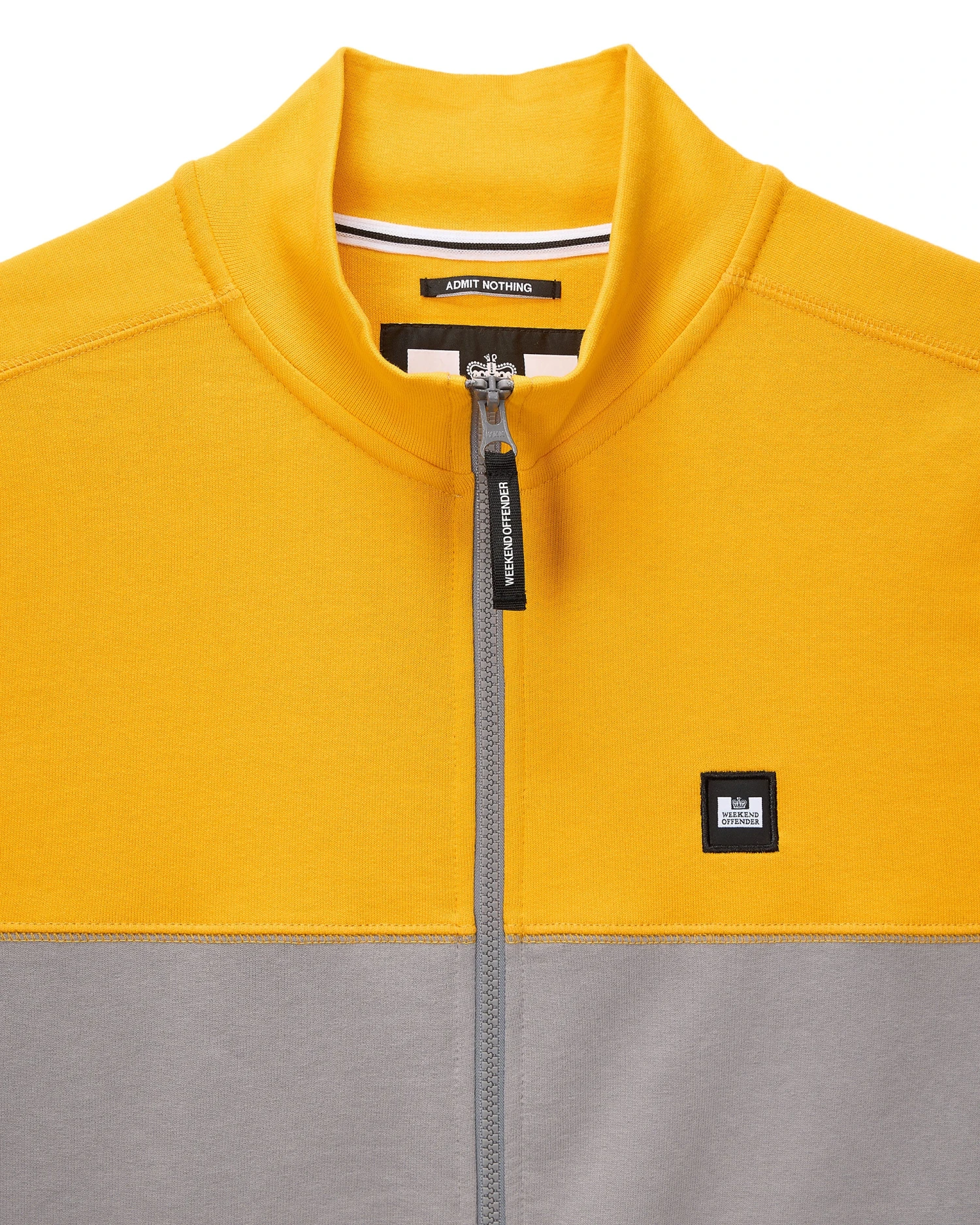 Weekend Offender Topping Zip Through Sweatshirt Light Grey 5 Weekend Offender Topping Zip Through Sweatshirt Light Grey - Image 5