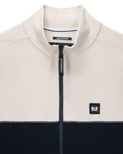 Weekend Offender Topping Zip Through Sweatshirt Navy -Warm Knit Wear Sales SWAW2305 TOPPING NAVY5282