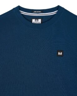 Weekend Offender Ferrer Sweatshirt Juniper Blue -Warm Knit Wear Sales SWAW2309 FERRER JUNIPER 0152
