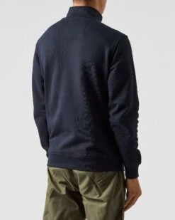 Weekend Offender Faraone Quarter Zip Sweatshirt Navy -Warm Knit Wear Sales SWAW2310 FARAONE NAVY 0462