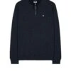 Weekend Offender Faraone Quarter Zip Sweatshirt Navy