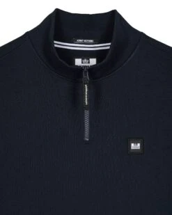 Weekend Offender Faraone Quarter Zip Sweatshirt Navy -Warm Knit Wear Sales SWAW2310 FARAONE NAVY 3735
