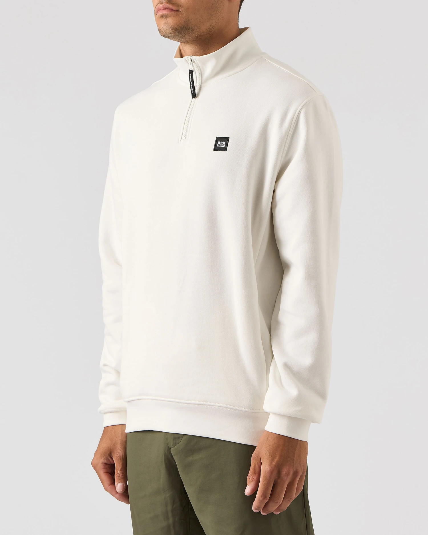 Weekend Offender Faraone Quarter Zip Sweatshirt Winter White 3 Weekend Offender Faraone Quarter Zip Sweatshirt Winter White - Image 3