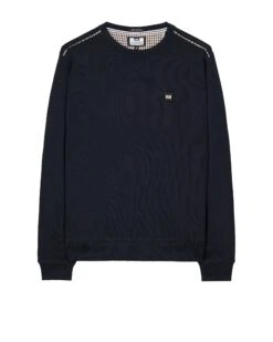 Weekend Offender Vega Sweatshirt Navy/House Check