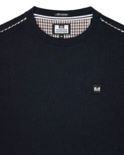 Weekend Offender Vega Sweatshirt Navy/House Check - Plus Size -Warm Knit Wear Sales SWAW2312 VEGA NAVY HOUSE CHCK 0219 8233b2d2 a06e 4037 bf95 4b143f890459