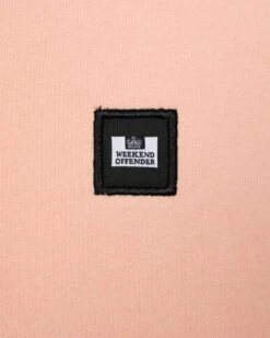 Weekend Offender Vega Sweatshirt Peachy/House Check -Warm Knit Wear Sales SWAW2312 VEGA PEACHY HOUSE CHECK 0207