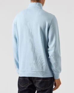 Weekend Offender Matisa Quarter Zip Sweatshirt Winter Sky/Blue House Check 10 Weekend Offender Matisa Quarter Zip Sweatshirt Winter Sky/Blue House Check -Warm Knit Wear Sales SWAW2313 MATISA WINTER SKY BLUE CHECK 0143 MODEL