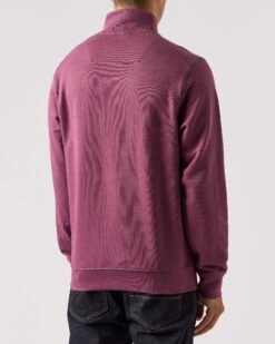 Weekend Offender Kraviz Quarter Zip Sweatshirt Deep Plum -Warm Knit Wear Sales SWAW2314 KRAVIS DEEP PLUM 0380 Copy