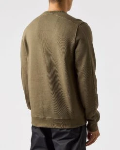 Weekend Offender Adiel Mesh Pocket Sweatshirt Dark Green 11 Weekend Offender Adiel Mesh Pocket Sweatshirt Dark Green -Warm Knit Wear Sales SWAW2316 ADIEL DARK GREEN 0688 MODEL