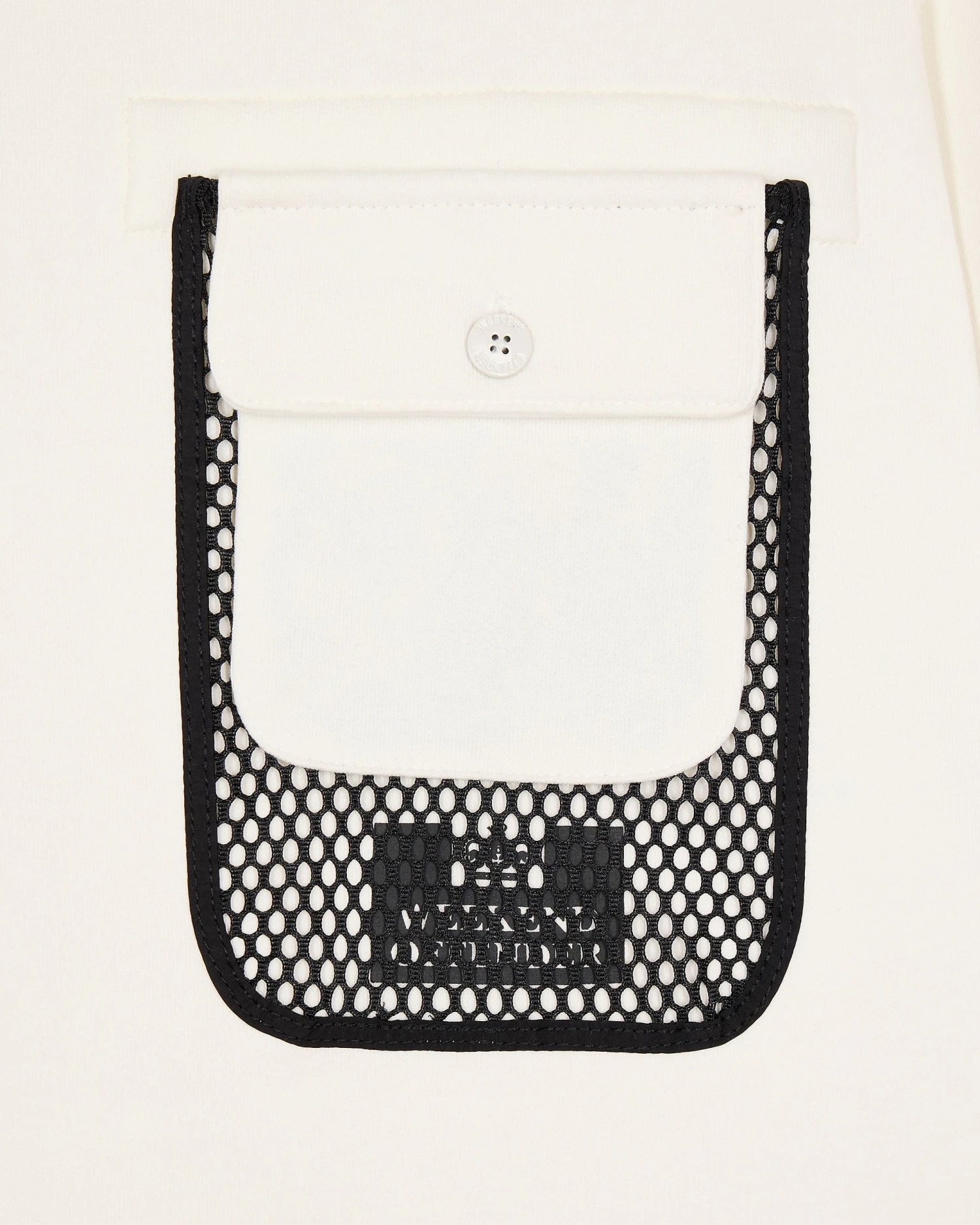 Weekend Offender Adiel Mesh Pocket Sweatshirt Winter White 8 Weekend Offender Adiel Mesh Pocket Sweatshirt Winter White - Image 8