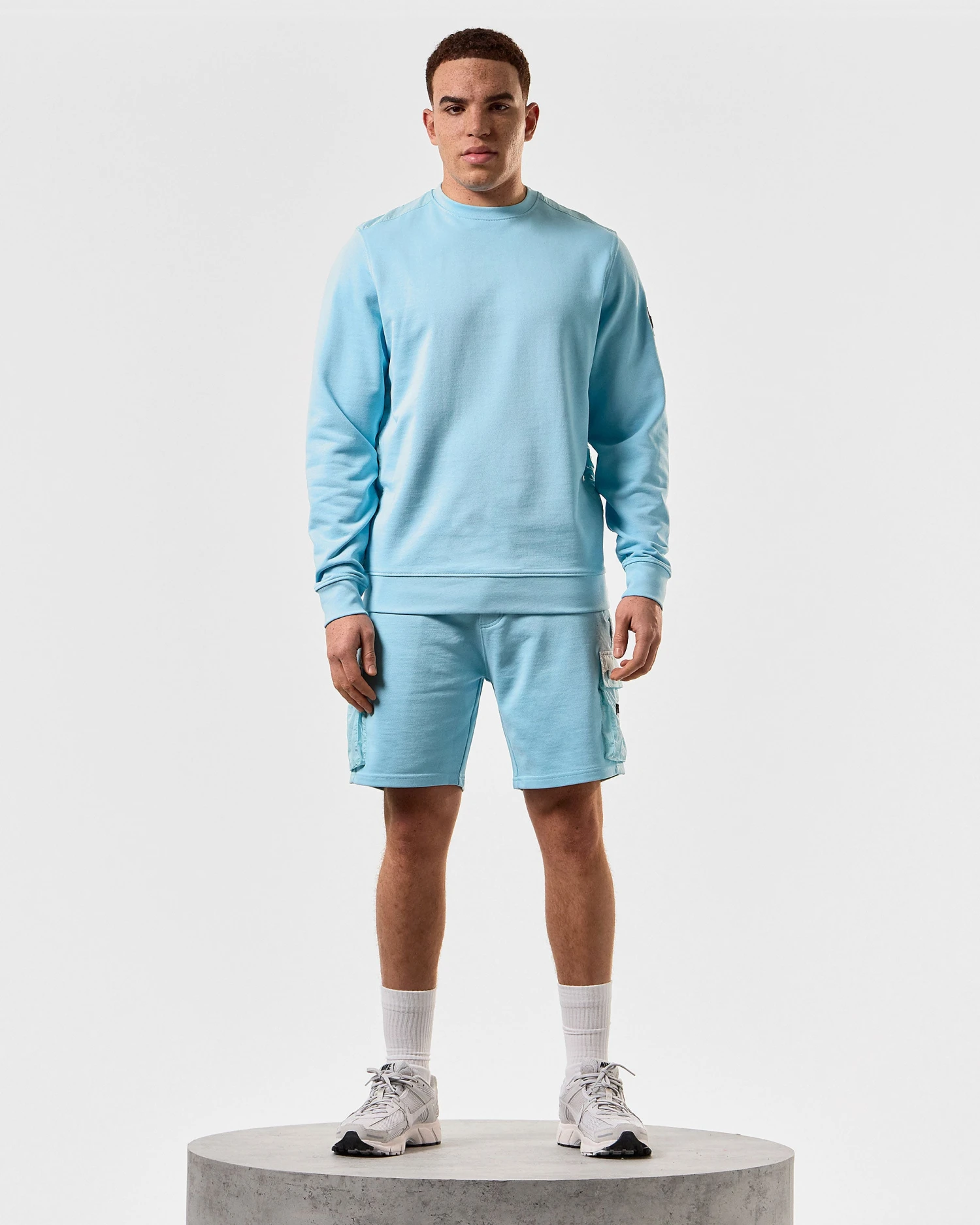 Weekend Offender F Bomb Sweatshirt Saltwater Blue 2 Weekend Offender F Bomb Sweatshirt Saltwater Blue - Image 2