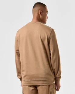 Weekend Offender F Bomb Sweatshirt Cognac Brown 10 Weekend Offender F Bomb Sweatshirt Cognac Brown -Warm Knit Wear Sales SWSS2401 F BOMB COGNAC 3782 MODEL