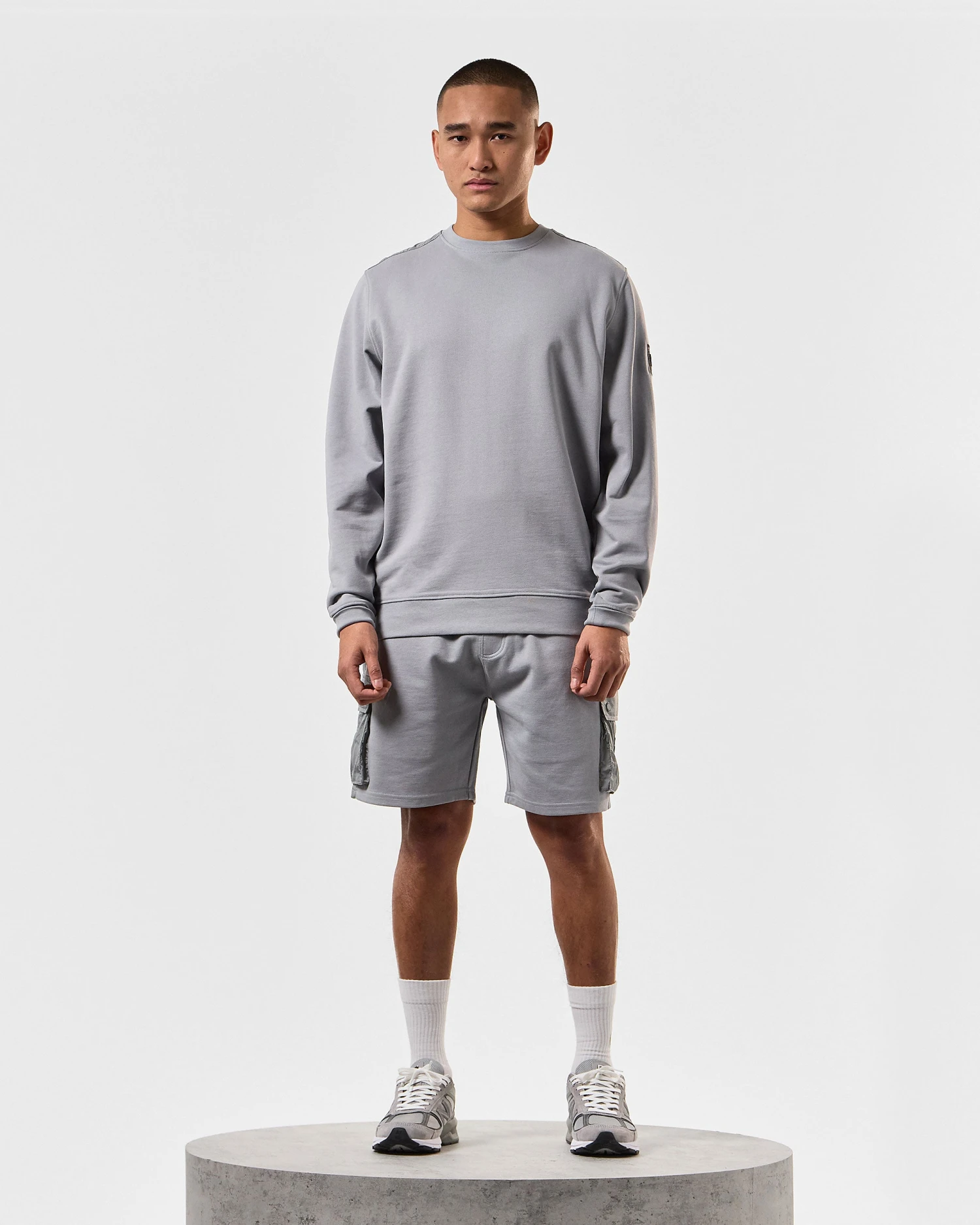 Weekend Offender Pink Sands Jogger Shorts Smokey Grey 2 Weekend Offender Pink Sands Jogger Shorts Smokey Grey - Image 2