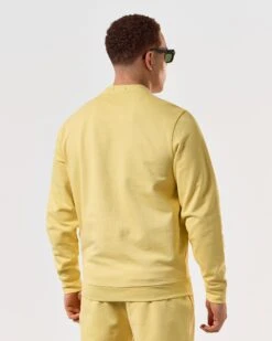 Weekend Offender Ferrer Sweatshirt Butter Yellow -Warm Knit Wear Sales SWSS2402 FERRER BUTTER 5209 MODEL