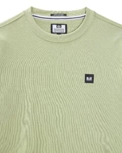 Weekend Offender Ferrer Sweatshirt Pale Moss Green -Warm Knit Wear Sales SWSS2402 FERRER PALE MOSS 11370