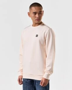 Weekend Offender Vega Sweatshirt Alabaster -Warm Knit Wear Sales SWSS2404 VEGA ALABASTER 4546 MODEL