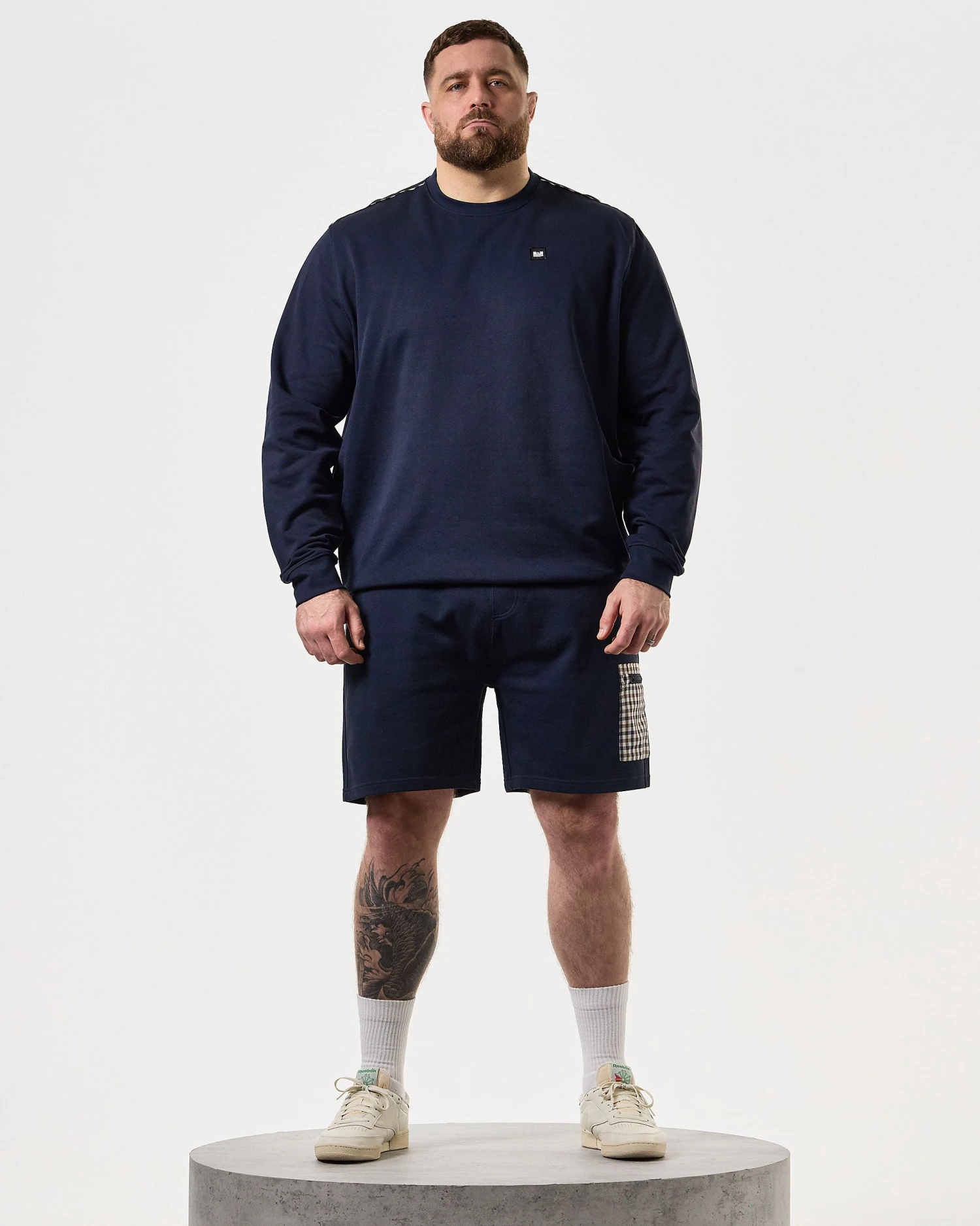 Weekend Offender Lerena Jogger Shorts Navy - Plus Size 2 Weekend Offender Lerena Jogger Shorts Navy - Plus Size - Image 2