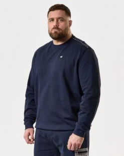 Weekend Offender Vega Sweatshirt Navy - Plus Size -Warm Knit Wear Sales SWSS2404X VEGA NAVY 8049 PLUS