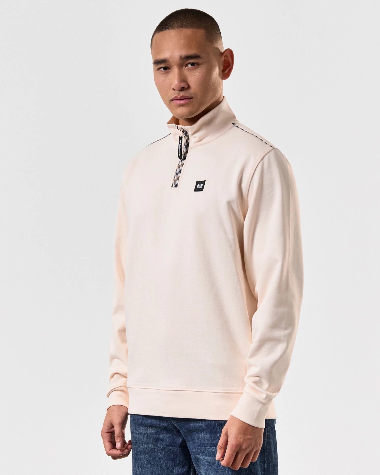 Weekend Offender Matisa Quarter Zip Sweatshirt Alabaster 3 Weekend Offender Matisa Quarter Zip Sweatshirt Alabaster - Image 3
