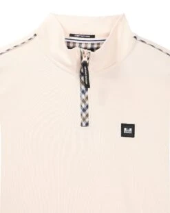 Weekend Offender Matisa Quarter Zip Sweatshirt Alabaster 11 Weekend Offender Matisa Quarter Zip Sweatshirt Alabaster -Warm Knit Wear Sales SWSS2405 MATISA NAVY 5724