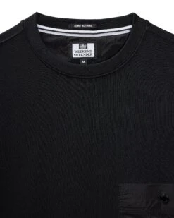 Weekend Offender Sirenko Pocket Sweatshirt Black -Warm Knit Wear Sales SWSS2410 SIRENKO BLACK 11297
