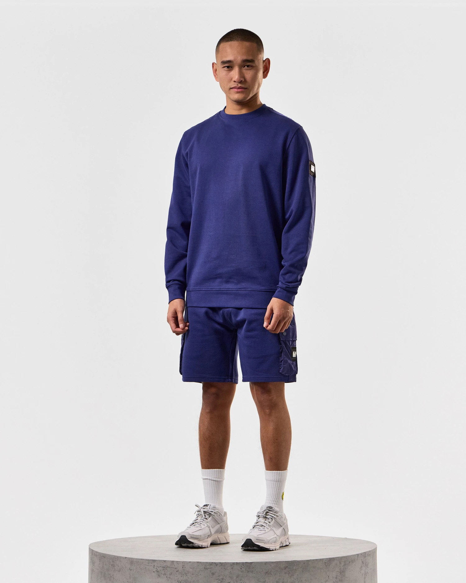 Weekend Offender Pink Sands Jogger Shorts Bright Navy 2 Weekend Offender Pink Sands Jogger Shorts Bright Navy - Image 2