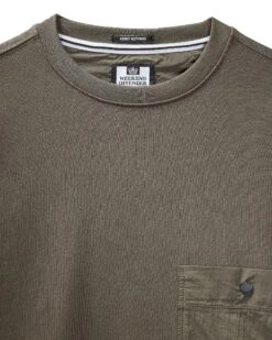 Weekend Offender Sirenko Pocket Sweatshirt Castle Green -Warm Knit Wear Sales SWSS2410 SIRENKO CASTLE GREEN 10453