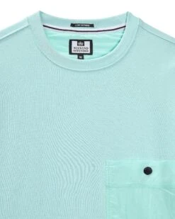 Weekend Offender Sirenko Pocket Sweatshirt Celeste Green -Warm Knit Wear Sales SWSS2410 SIRENKO CELESTE 11325