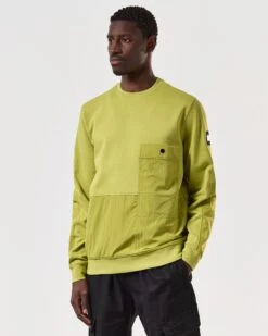 Weekend Offender Sirenko Pocket Sweatshirt Limeish Green -Warm Knit Wear Sales SWSS2410 SIRENKO LIMEISH 7002