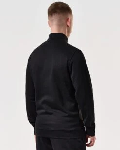 Weekend Offender Kraviz Quarter Zip Sweatshirt Black -Warm Knit Wear Sales SWSS2411 KRAVIZ BLACK 6361 MODEL