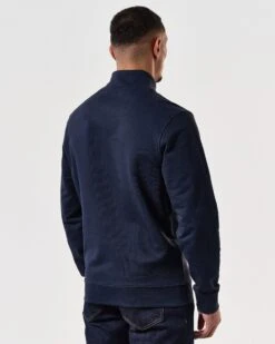 Weekend Offender Kraviz Quarter Zip Sweatshirt Navy -Warm Knit Wear Sales SWSS2411 KRAVIZ NAVY 7545