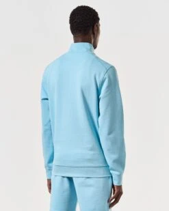Weekend Offender Kraviz Quarter Zip Sweatshirt Saltwater Blue -Warm Knit Wear Sales SWSS2411 KRAVIZ SALTWATER 6647