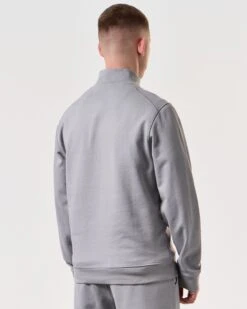 Weekend Offender Kraviz Quarter Zip Sweatshirt Smokey Grey -Warm Knit Wear Sales SWSS2411 KRAVIZ SMOKEY 6005 MODEL