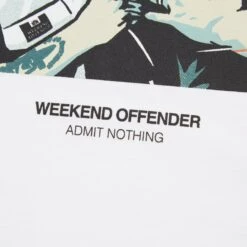 Weekend Offender Morrie Graphic T-Shirt White -Warm Knit Wear Sales THE MORRIE TEE WHITE DETAIL 4
