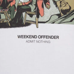 Weekend Offender Wire Graphic Hoodie White -Warm Knit Wear Sales THE WIRE HOOD WHITE DETAIL 1