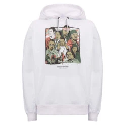 Weekend Offender Wire Graphic Hoodie White