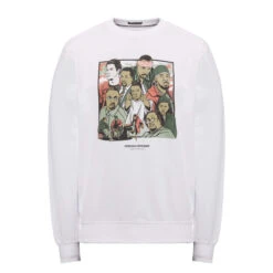 Weekend Offender Wire Graphic Sweatshirt White