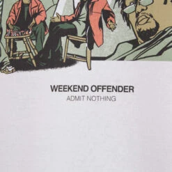 Weekend Offender Wire Graphic T-Shirt White -Warm Knit Wear Sales THE WIRE TEE WHITE DETAIL 1