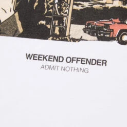 Weekend Offender True Romance Graphic T-Shirt White -Warm Knit Wear Sales TRUE ROMANCE TEE WHITE DETAIL 6
