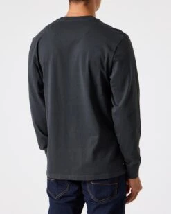 Weekend Offender Freetown Long Sleeve T-Shirt Anthracite -Warm Knit Wear Sales TS AW22 07 FREETOWN ANTHRACITE MODEL 2039