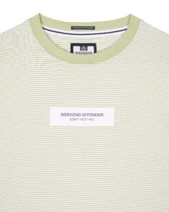 Weekend Offender Navarro Avenue T-Shirt Fern Moss -Warm Knit Wear Sales TS SS23 07 NAVARRO AVE FERN MOSS 1163