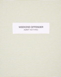 Weekend Offender Navarro Avenue T-Shirt Fern Moss -Warm Knit Wear Sales TS SS23 07 NAVARRO AVE FERN MOSS 1164