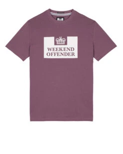 Weekend Offender Prison Classic T-Shirt Dark Grape - Plus Size