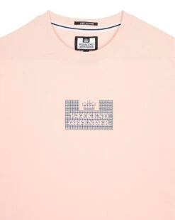 Weekend Offender Dygas T-Shirt Peachy/House Check -Warm Knit Wear Sales TSAW23 03 DYGAS PEACHY 1867
