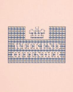 Weekend Offender Dygas T-Shirt Peachy/House Check -Warm Knit Wear Sales TSAW23 03 DYGAS PEACHY 1868